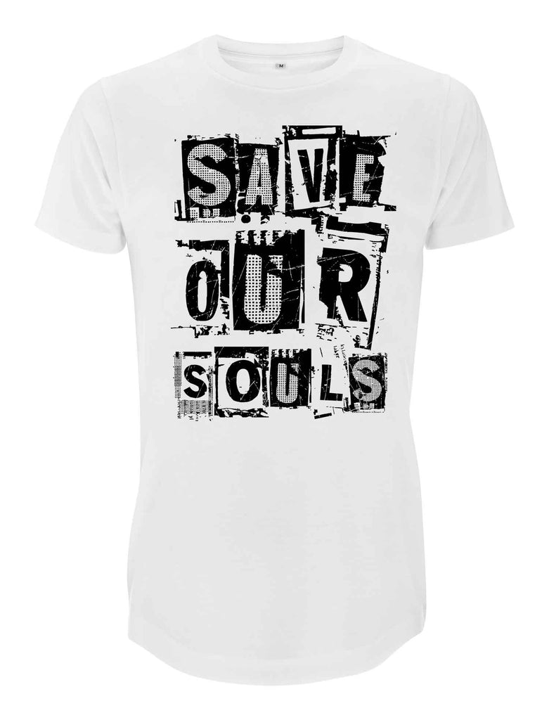SOS Logo Long Line T-Shirt - Save Our Souls Clothing