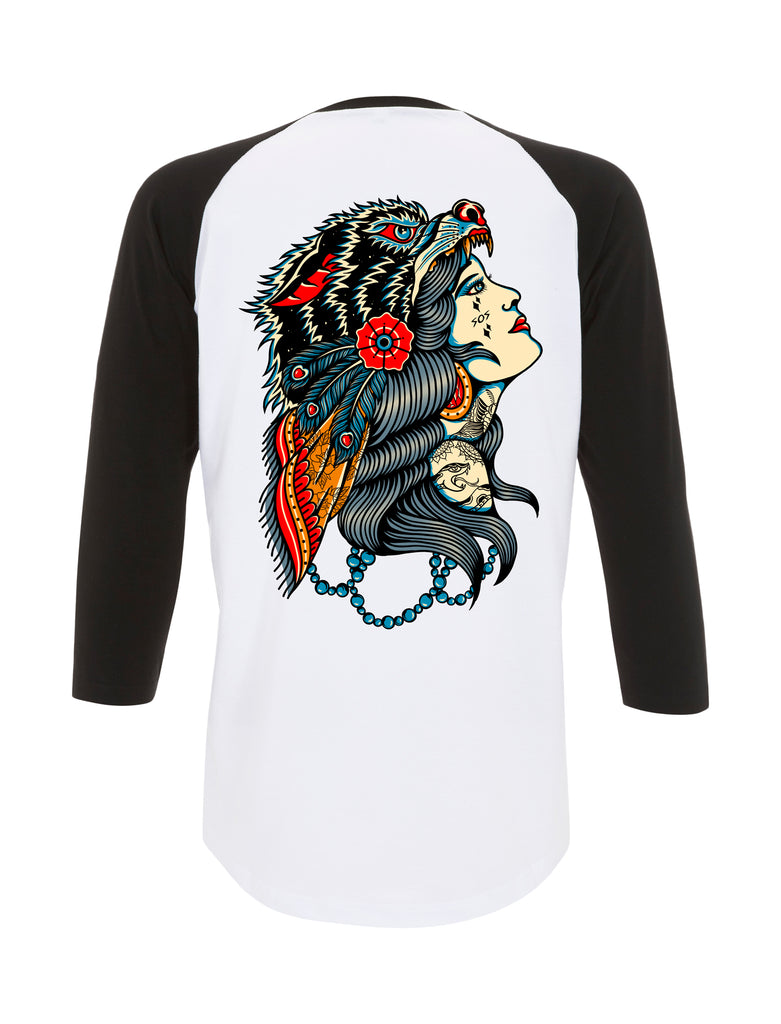Wolf Woman Baseball T-Shirt
