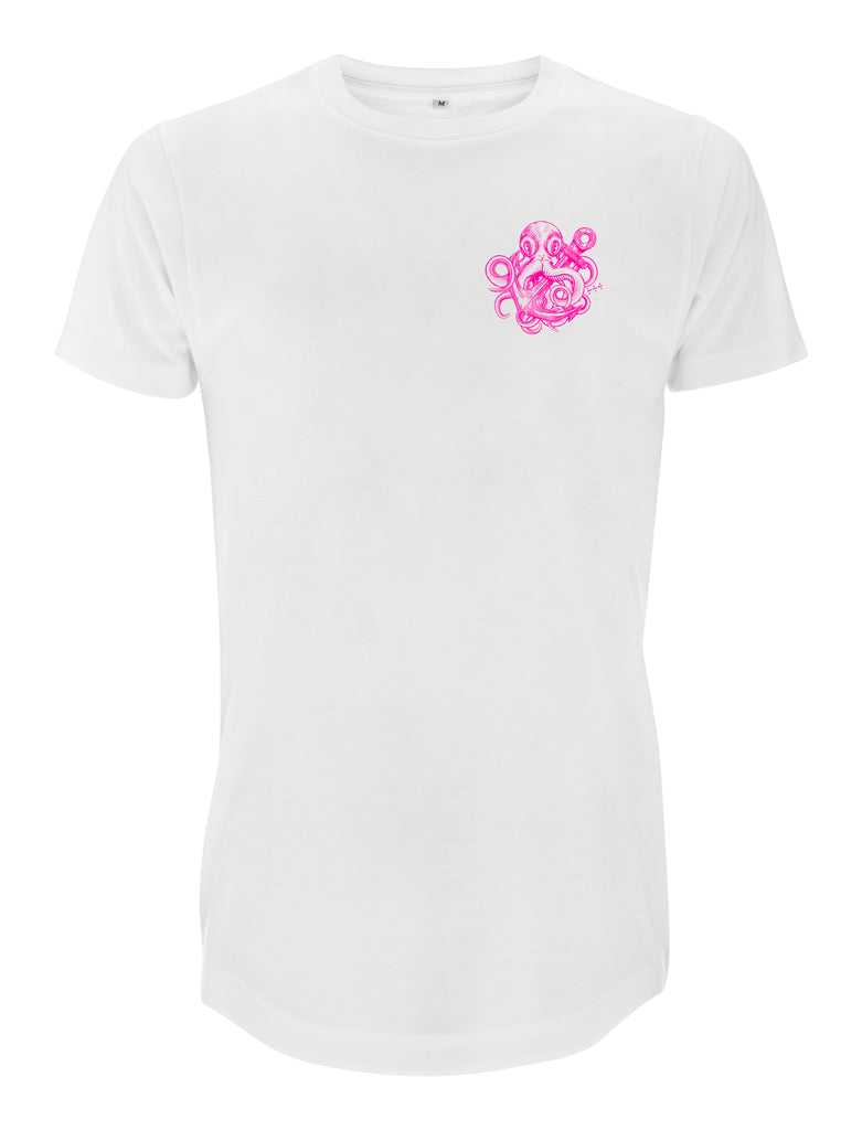 Pink Kraken Long Line T-Shirt