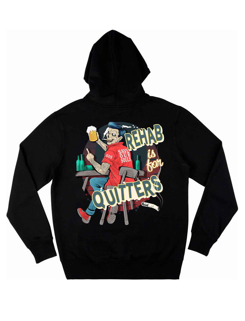 Rehab Is For Quitters Heavyweight Hoodie