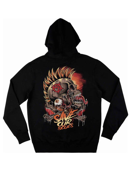 Skull on sale in hoodie