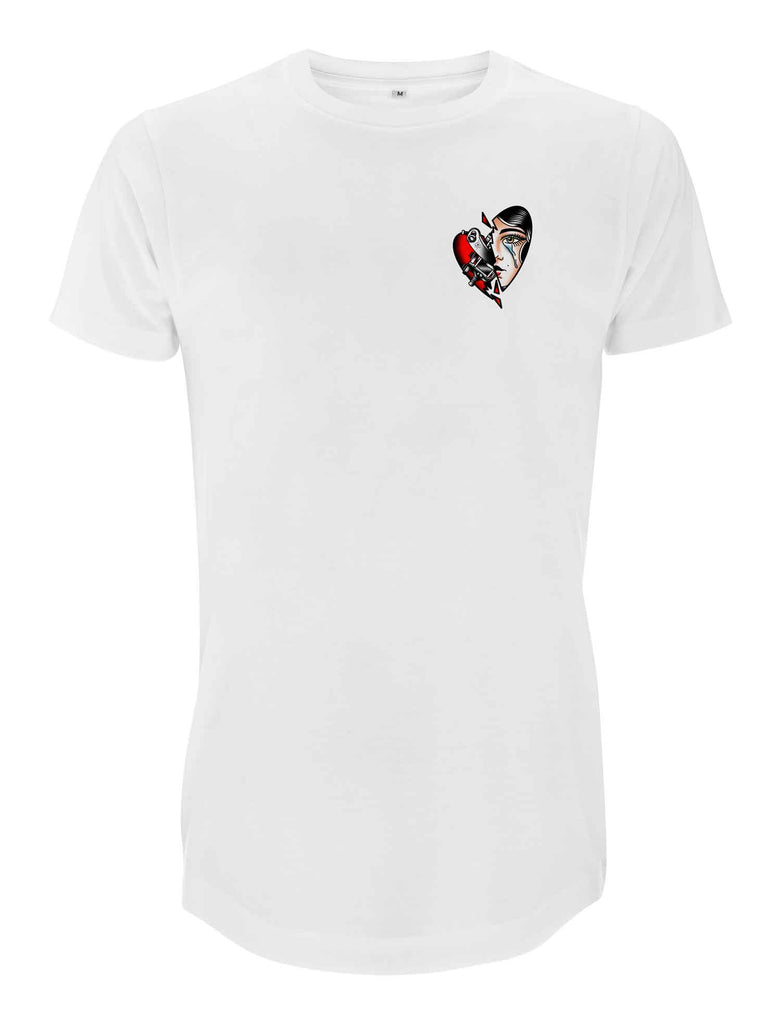 Tattoo Heart Long Line T-Shirt