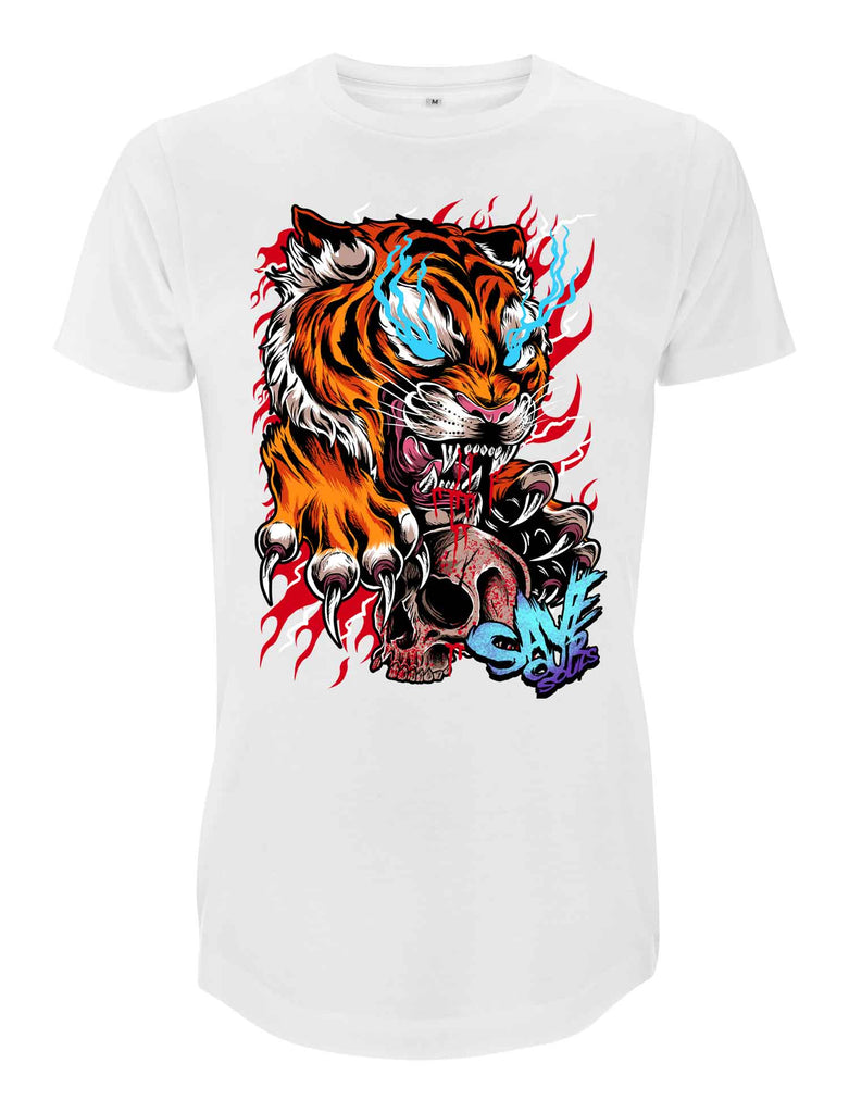 Tiger Style Long Line T-Shirt