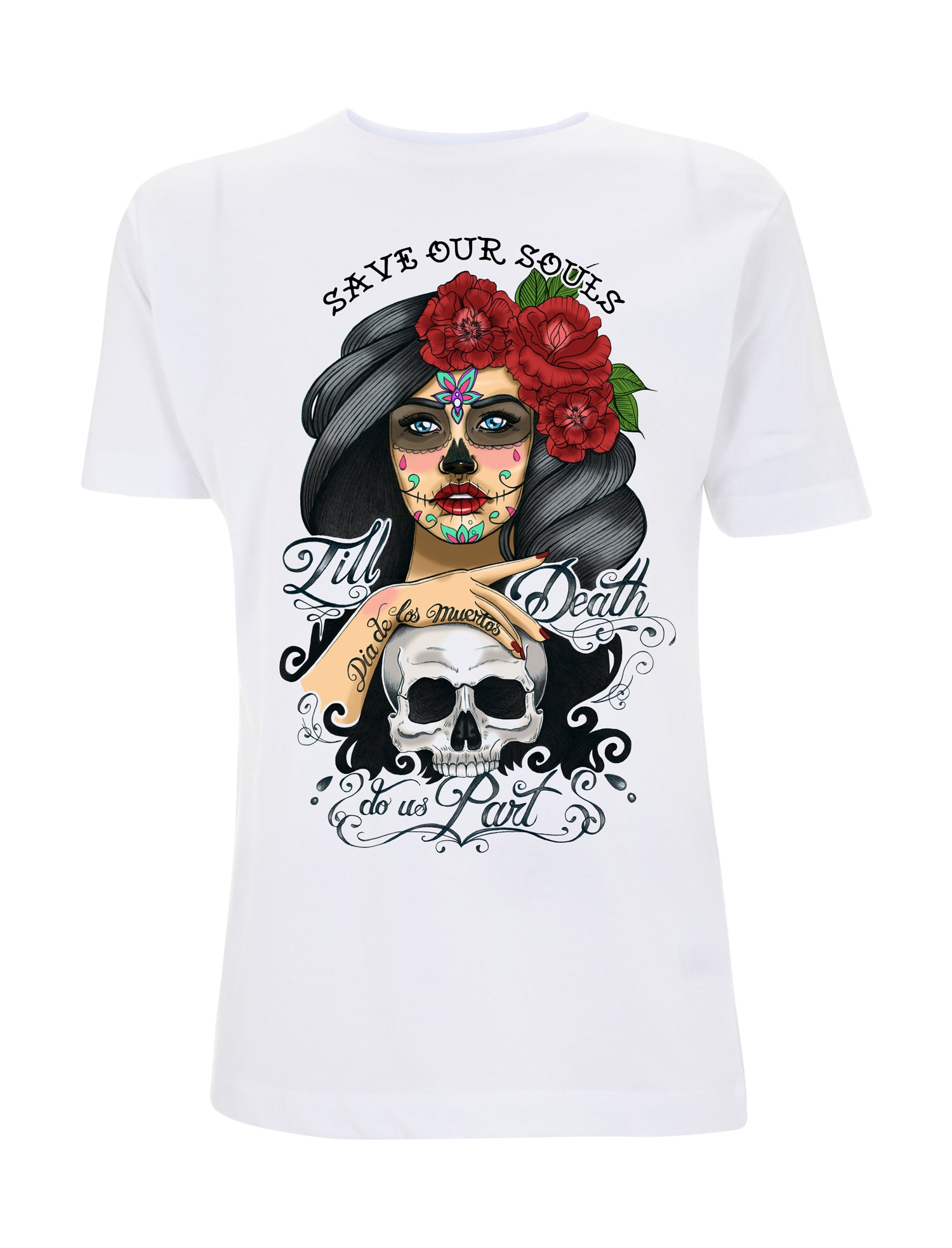 Day Of The Dead T-Shirt - Save Our Souls Clothing