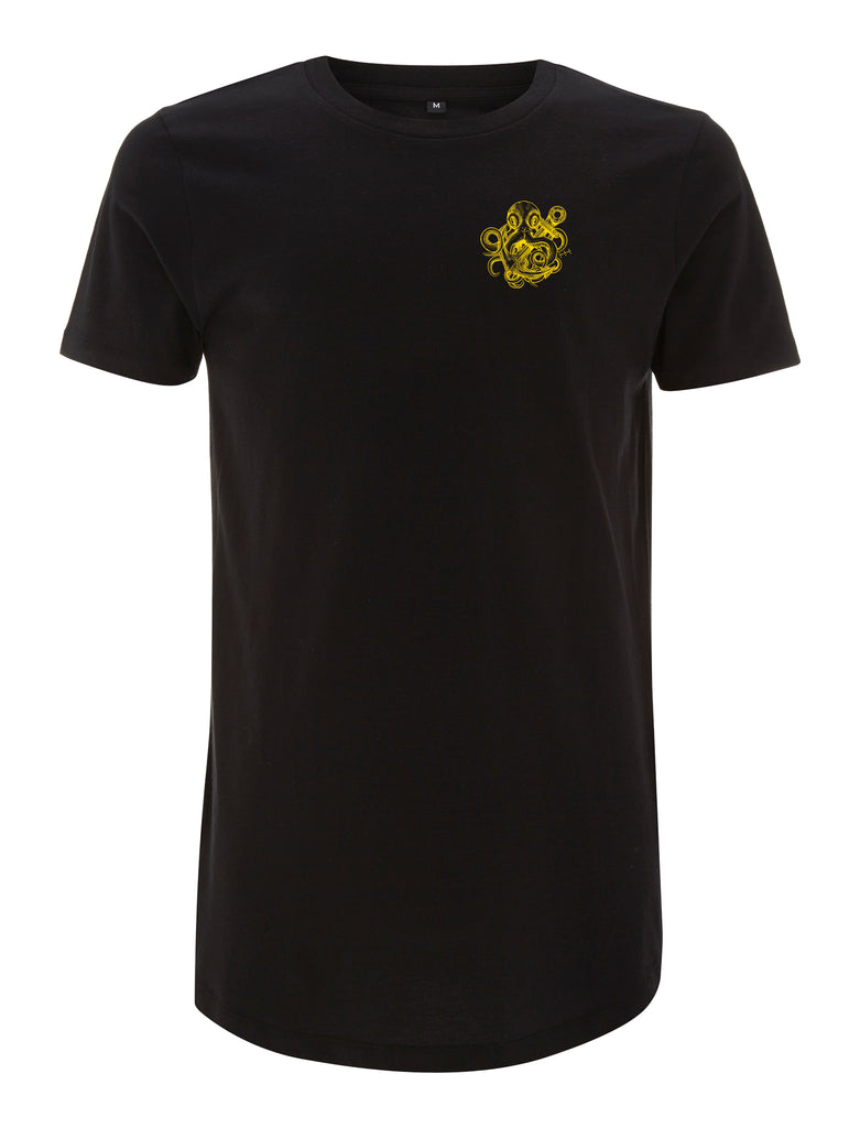 Gold Kraken Long Line T-Shirt