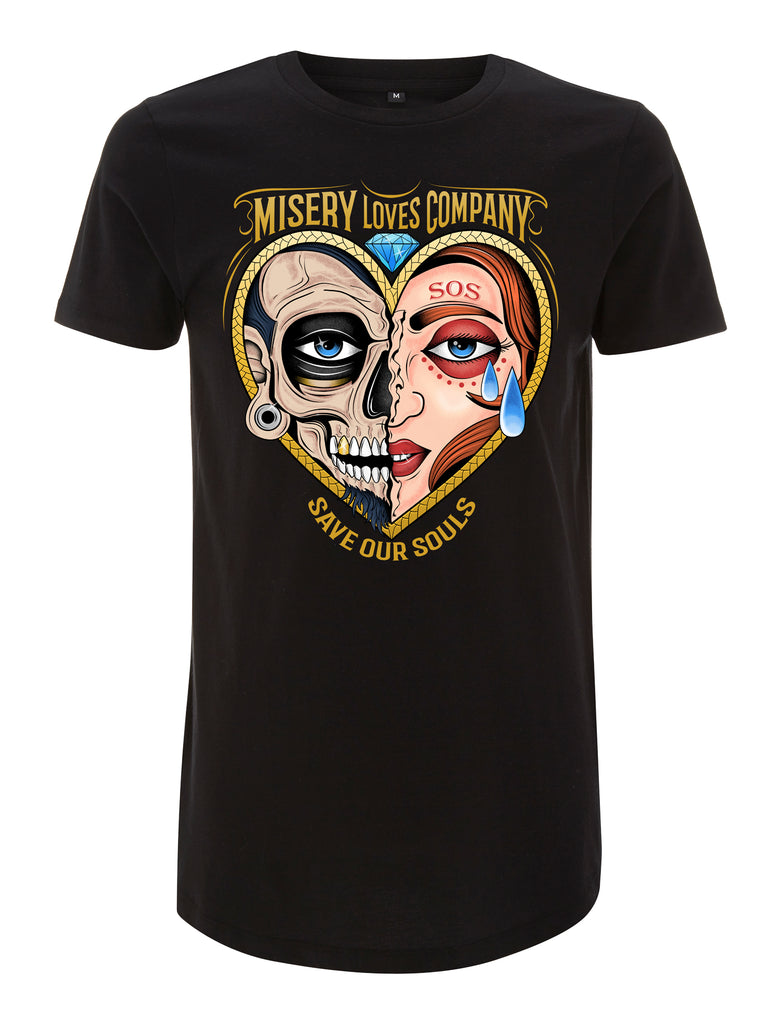 Misery Loves Company Long Line T-Shirt