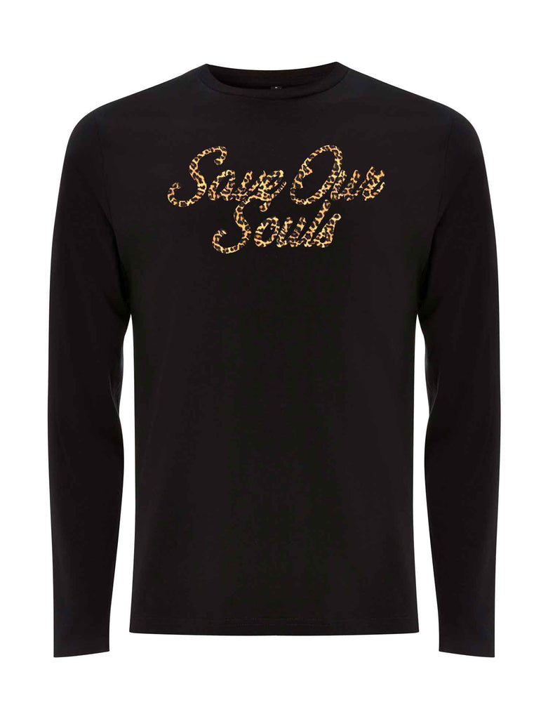 SOS Leopard Print Long Sleeve T-Shirt