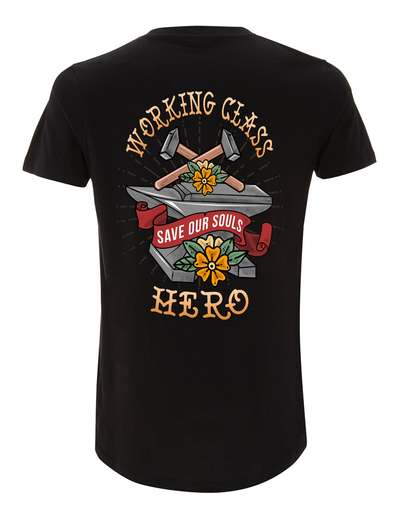 Working Class Hero Long Line T-Shirt